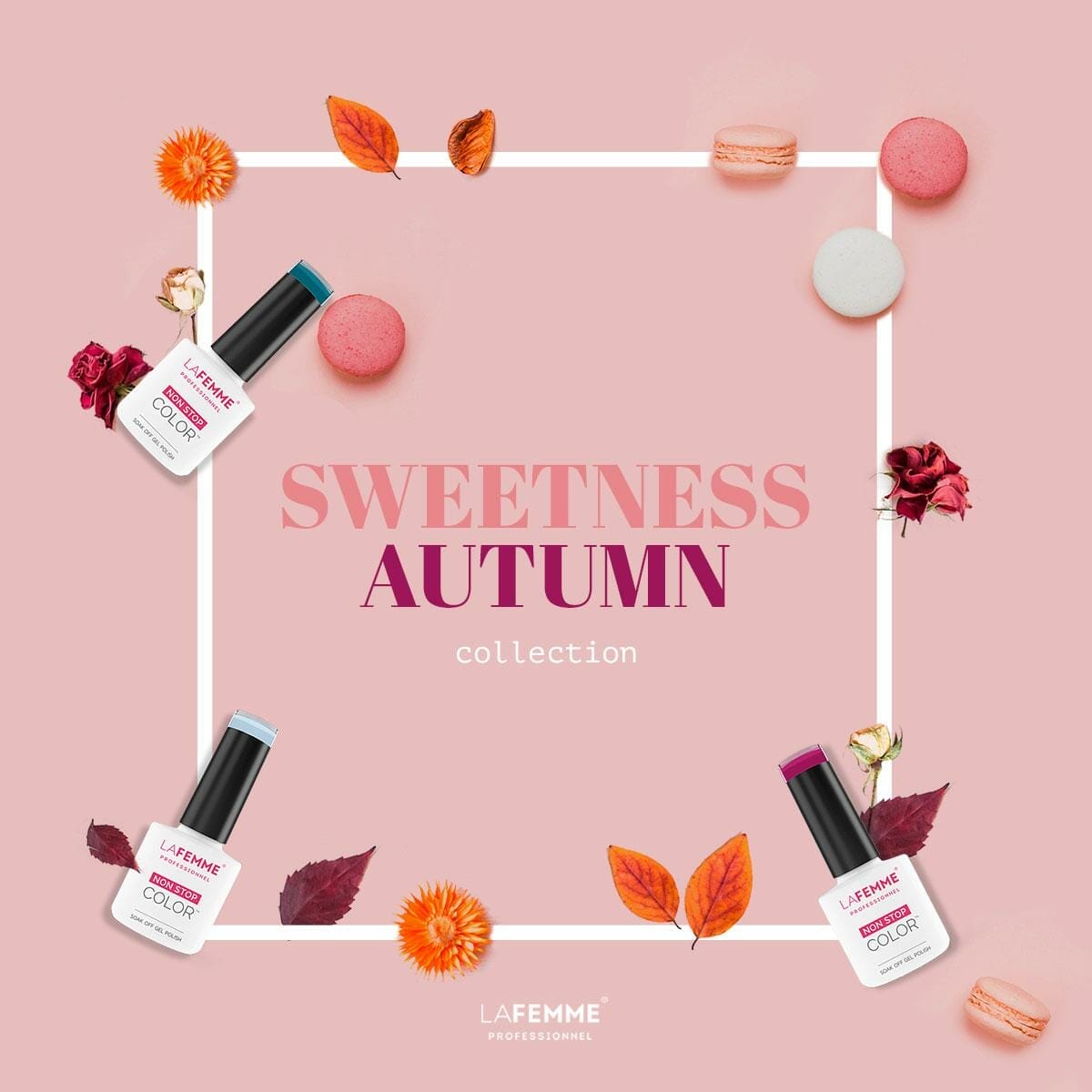 colori autunno 2017 smalto semipermanente collezione non stop color la femme