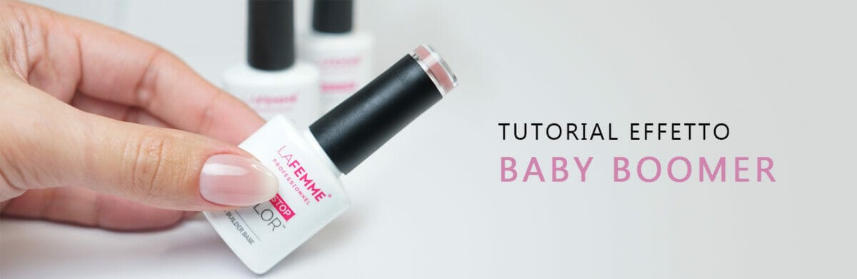 Tutorial Baby boomer unghie smalto semipermanente la femme