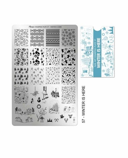Piastra Stamping Moyra® 57 - Winter is Here - 9,5cm x 14,5cm