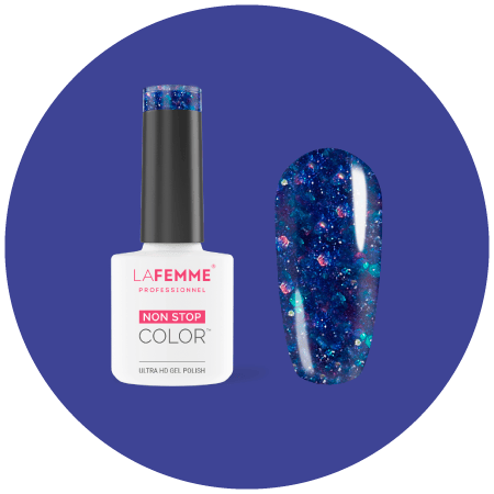 smalto semipermanente blu glitter natale 2020 la femme