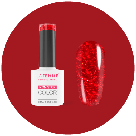 smalto rosso sparkly natale