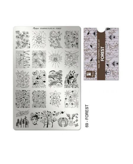 Piastra Stamping Moyra® 69 - Forest - 9,5cm x 14,5cm