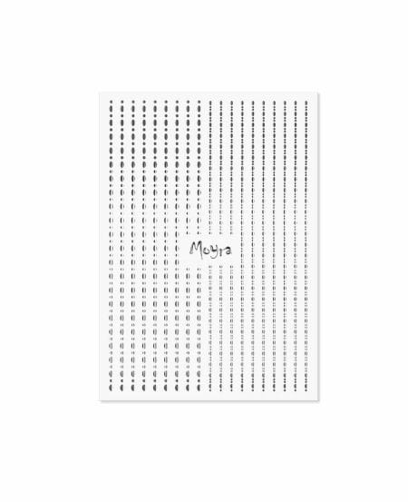 Moyra® Nail Art Strips (strisce adesive) - Puntini N.02 SILVER