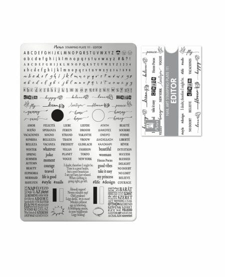 Piastra Stamping Moyra® 111 - Editor - 9,5cm x 14,5cm
