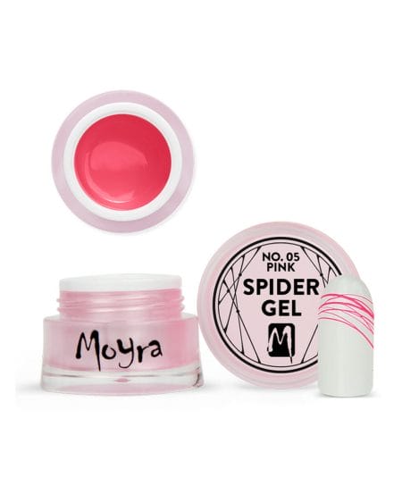 Spider Gelo Moira Rosa Pink Nail Art Decorazioni Unghie
