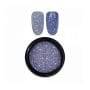 Smalto Semipermanente effetto Flash Spotlight Reflective Polvere Glitter Blu e Argento