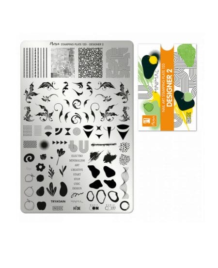 Piastra Stamping Moyra® 120 - Designer 2 Piastre trend 2022 idee moda design nail art