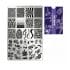 Piastra Stamping Moyra® 121 Idee Design Fiori Geometrico Unghie Nail Art