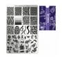 Piastra Stamping Moyra® 121 Idee Design Fiori Geometrico Unghie Nail Art