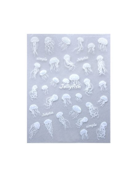 Sticker Jellyfish per Unghie Medusa - Mare