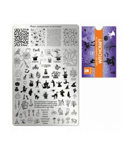 Piastra per stamping Witchcraft Halloween