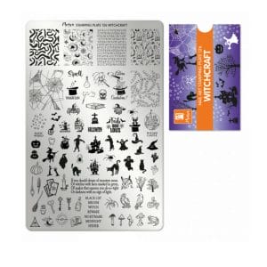 Piastra per stamping Witchcraft Halloween