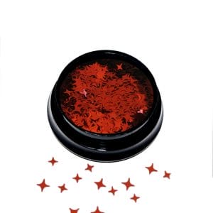 Decorazioni sottili Holographic Stars - Rosso