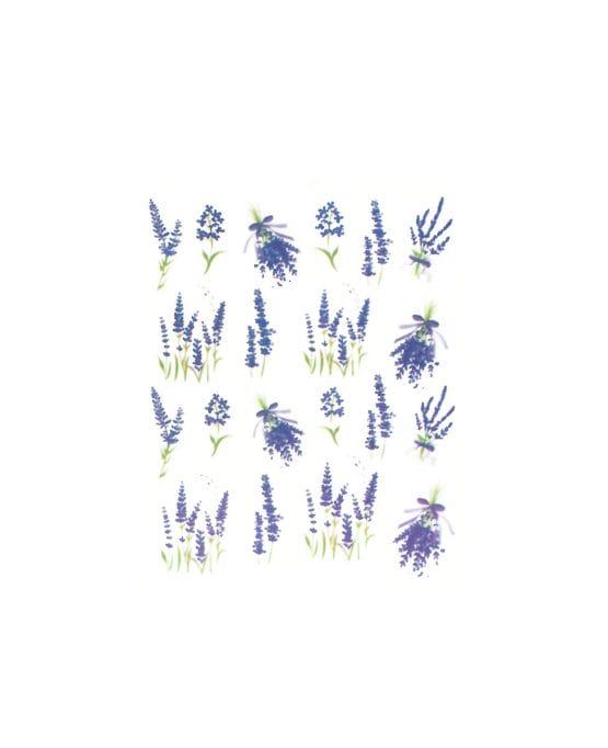 Water Decal - Full of Laugh-vanderr fiori primavera nail art lavanda unghie primavera 2023