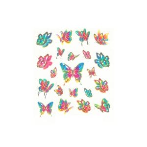 Water decal farfalle multicolor primavera