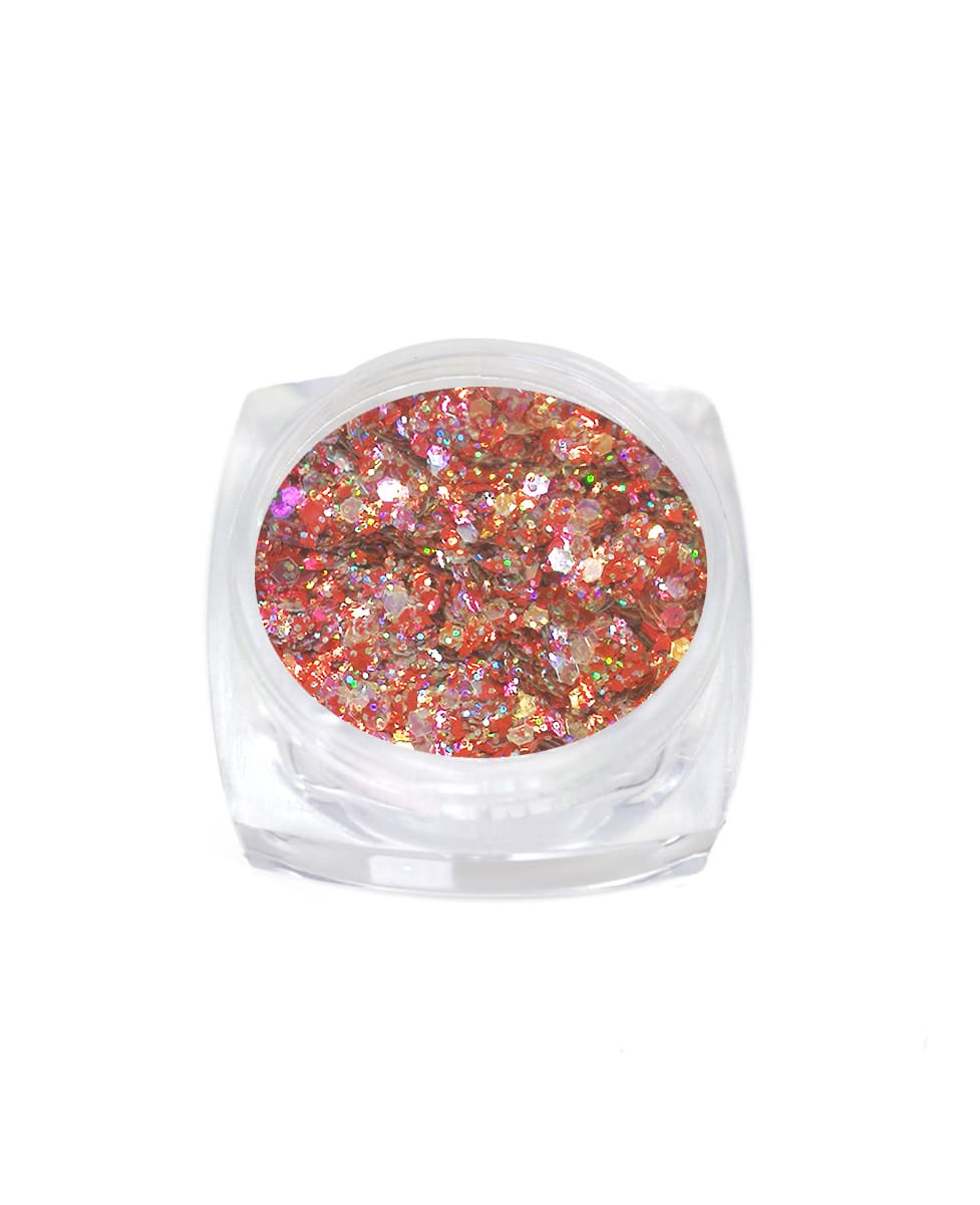 Glitter unghie per Nail Art Rossi - ALEAS COSMETICS
