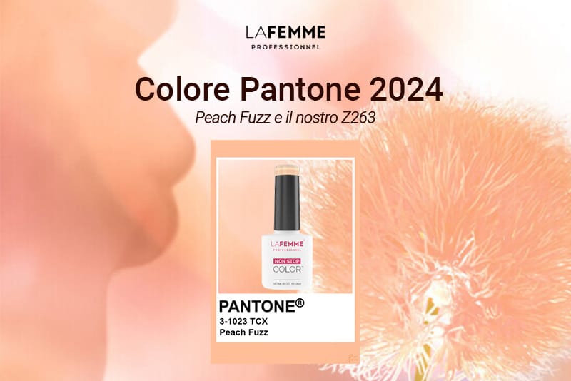 Smalto Semipermanente Unghie Peach Fuzz - Colore Pantone 2024